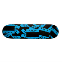 Plate-forme (cyan) de planche à roulettes de bois 