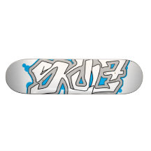 Plate-forme (cyan) ene ivoire de la planche à roul