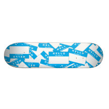 Plate-forme (cyan) ene ivoire de planche à roulett