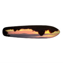 Plate-forme de coucher du soleil plateaux de planche à roulettes