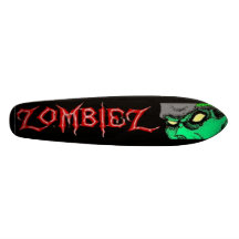 PLATE-FORME DE LOGO DE ZOMBIEZ RÉTRO PLANCHES À ROULETTES CUSTOMISÉES