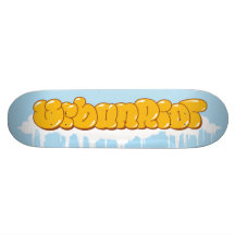 Plate-forme de nuages de graffiti d'UrbanRiot Plateaux De Skateboards
