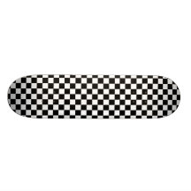 Plate-forme de planche à roulettes de damier de B&
