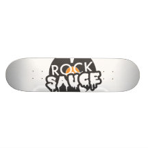 Plate-forme de signature de sauce à roche skateboards personnalisés
