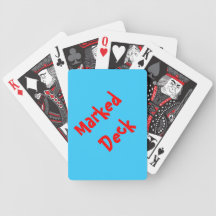 Plate-forme marquée jeu de 52 cartes