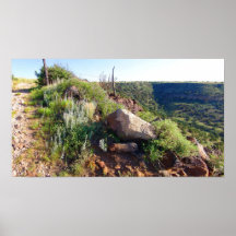Plateau entrant de Black Mesa (couleur saturée) Affiche
