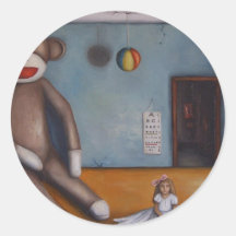 Playroom_Nightmare [1] Adhésif Rond
