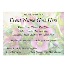 Pleine floraison - Hellebores ! Invitations Personnalisées