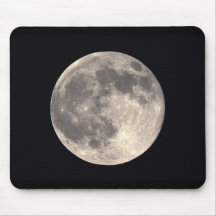 Pleine lune Mousepad Tapis De Souris
