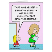 pleine rotation de contact la partie d'anniversair carte
