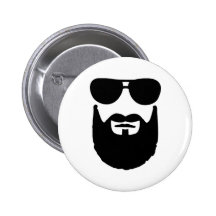 Pleines lunettes de soleil de barbe badge avec épingle