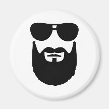 Pleines lunettes de soleil de barbe aimant pour réfrigérateur