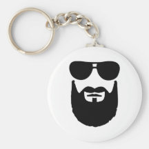 Pleines lunettes de soleil de barbe porte-clés