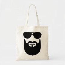 Pleines lunettes de soleil de barbe sacs en toile