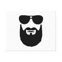 Pleines lunettes de soleil de barbe toiles tendues sur châssis