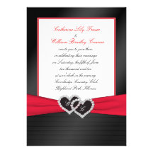 Plis noirs de satin de FAUX, invitation de monogra