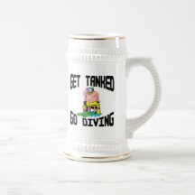 Plongée à l'air très drôle tasse à café
