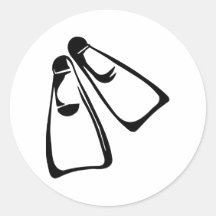 Plongée - ailerons autocollants