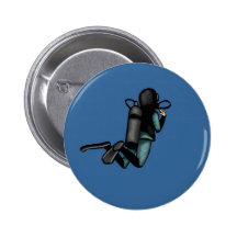 Plongeur autonome pin's avec agrafe