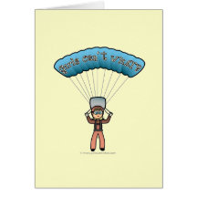 Plongeur blond de ciel de fille carte
