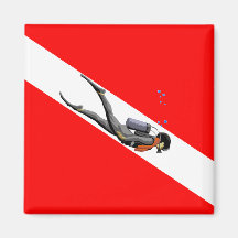 Plongeur et drapeau de piqué magnets pour réfrigérateur