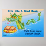 Plongez dans un bon livre poster