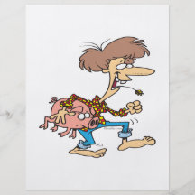 plouc drôle de montagnard avec la bande dessinée d prospectus personnalisés
