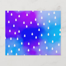 Pluie avec le ciel nuageux bleu et pourpre prospectus personnalisés