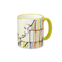 Pluie créole - blanc tasse à café
