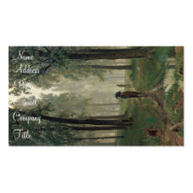 'Pluie dans un chêne Forest Modèle De Carte De Visite
