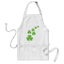pluie verte de shamrocks tabliers