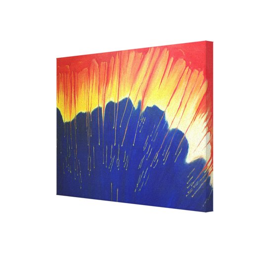 Pluies acides impression sur toile