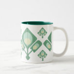 Plume abstraite de paon tasse à café