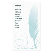 Plume - affaires cartes de visite professionnelles