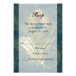 Plume astucieuse de paon de détail épousant petit  invitations personnalisables