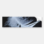 Plume blanche - angélique par nature autocollant pour voiture