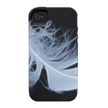 Plume blanche - angélique par nature coque iPhone 4/4S