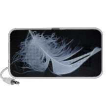 Plume blanche - angélique par nature haut-parleur portable