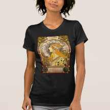 Plume de La d'Alphonse Mucha T-shirts