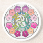 Plumeria radial de chrome dessous de verres