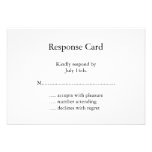 Plumes blanches 2 RSVP Cartons D'invitation