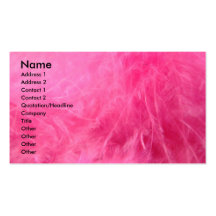 Plumes et étincelles roses modèles de cartes de visite