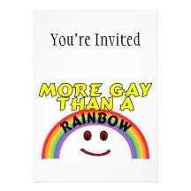 Plus gai qu'un arc-en-ciel invitations
