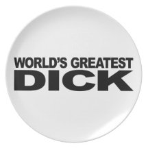 Plus grand Dick du monde Assiette