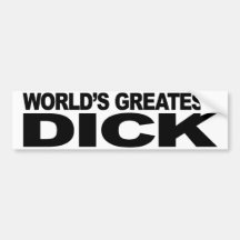 Plus grand Dick du monde Autocollant Pour Voiture