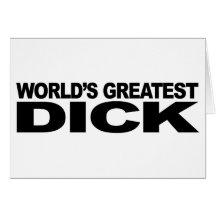 Plus grand Dick du monde Carte De Vœux