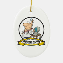 PLUS GRAND DOCTEUR MEN CARTOON D'ORDINATEUR DES MO DÉCORATIONS POUR SAPINS DE NOËL