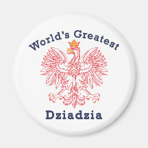 Plus grand Dziadzia Eagle du monde Aimants Pour Réfrigérateur