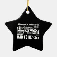 Plus grand meilleur avenir de baby shower engendre ornements de noël