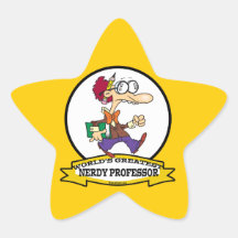 PLUS GRAND PROFESSEUR RINGARD CARTOON DES MONDES STICKERS EN ÉTOILE